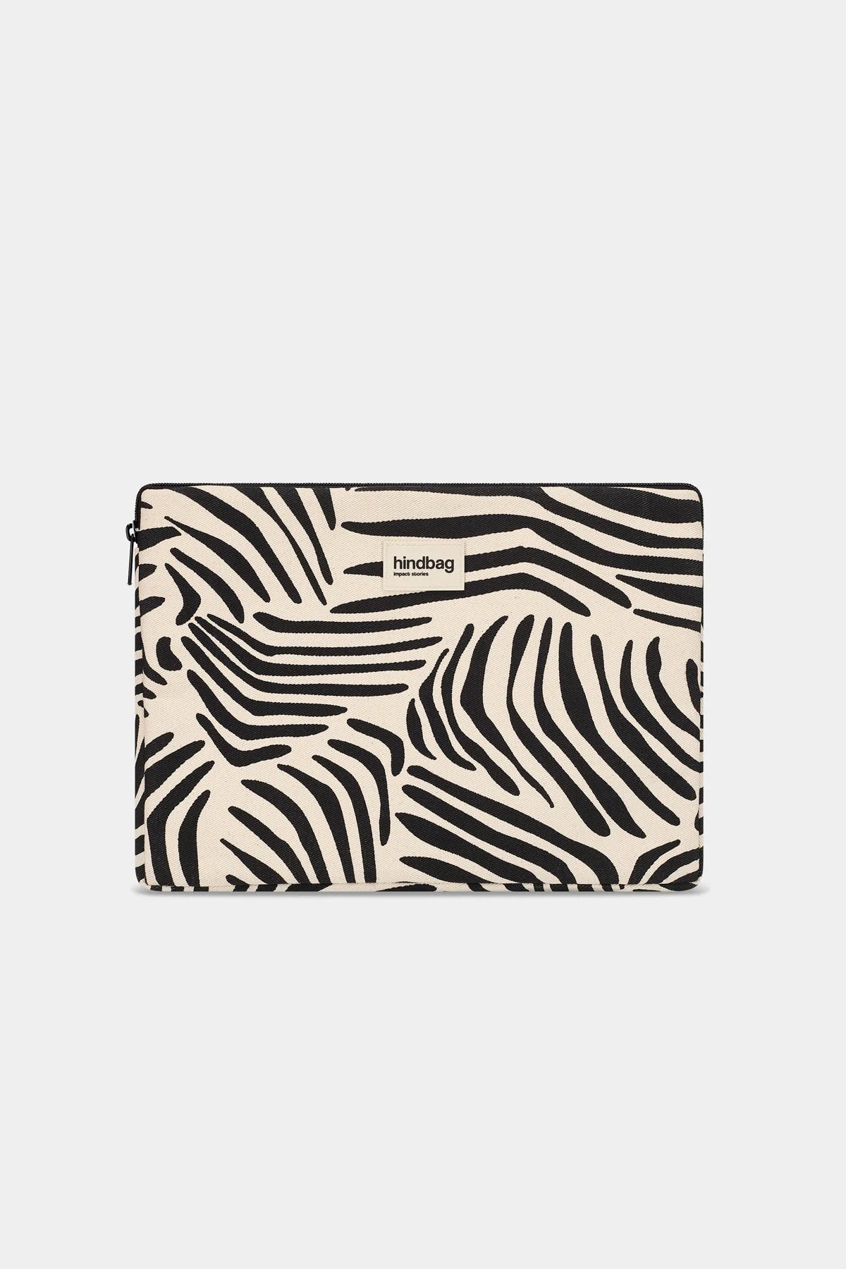 Housse d'ordinateur Ava M - Zèbre écru