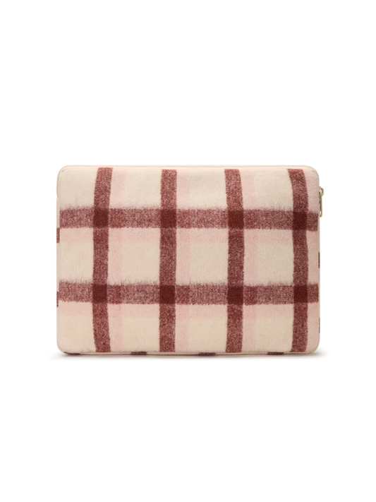 Housse d'ordinateur Ava S - Tartan rose