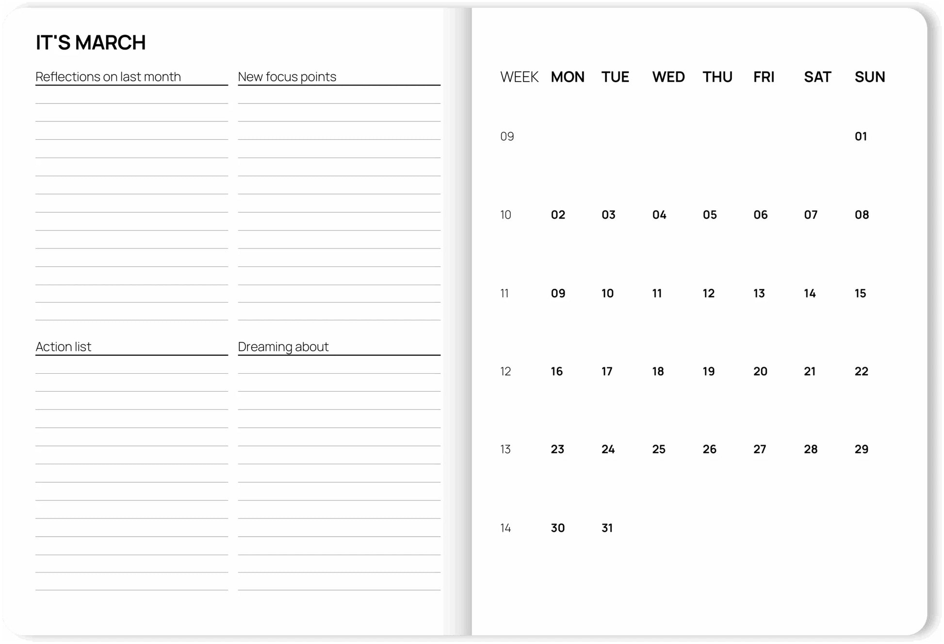 Agenda 2026 - Sun beige — A-Journal , Lyon