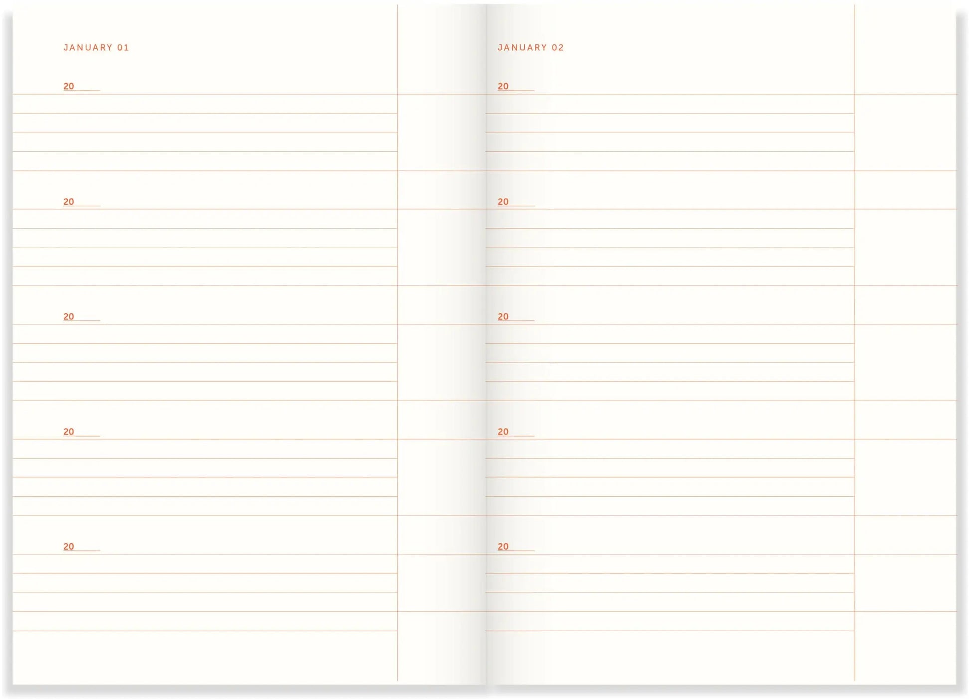 Journal Une ligne par jour - Lavender stripes — A-Journal , Lyon