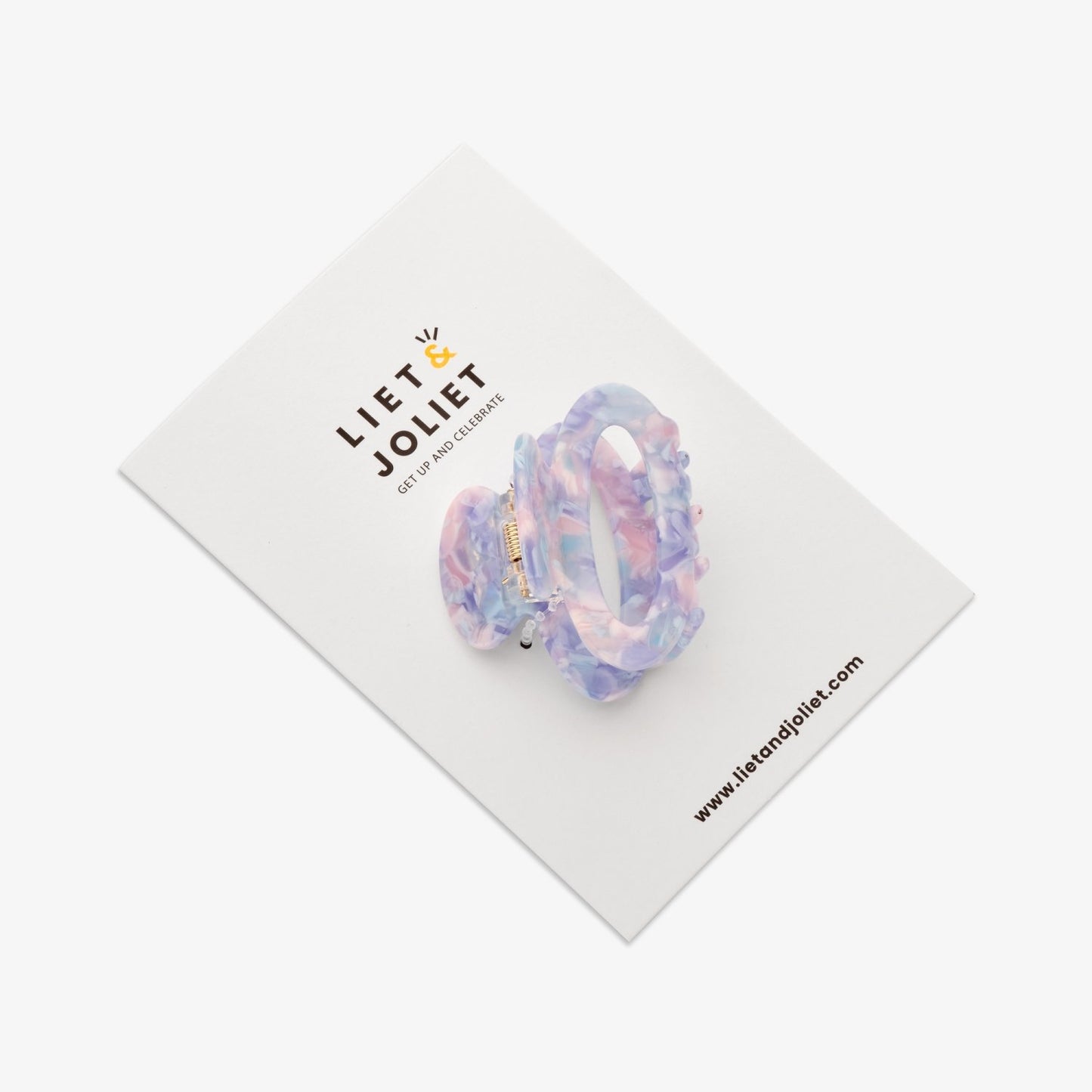 Pince Anna ovale - Rose et violet