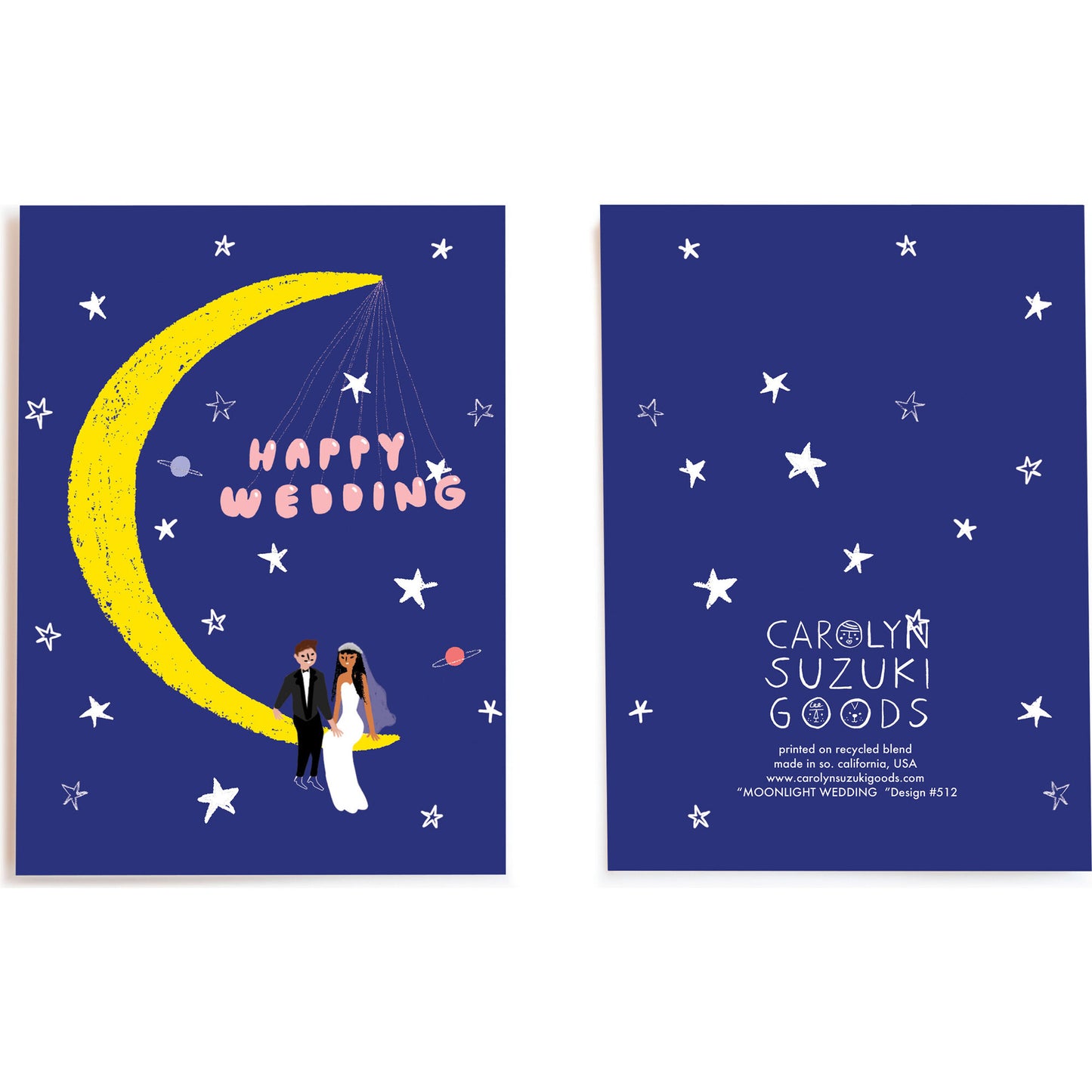 Carte - Moonlight wedding - Carolyn Suzuki — 1973 , Lyon