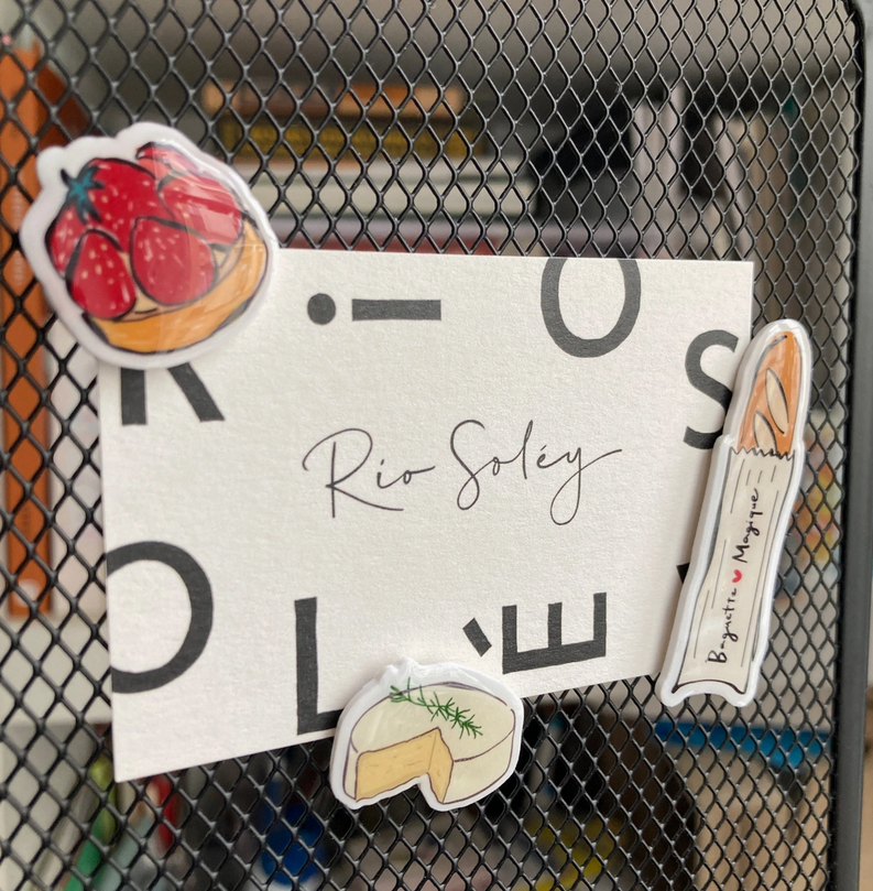 Lot de 3 aimants - Pique-nique