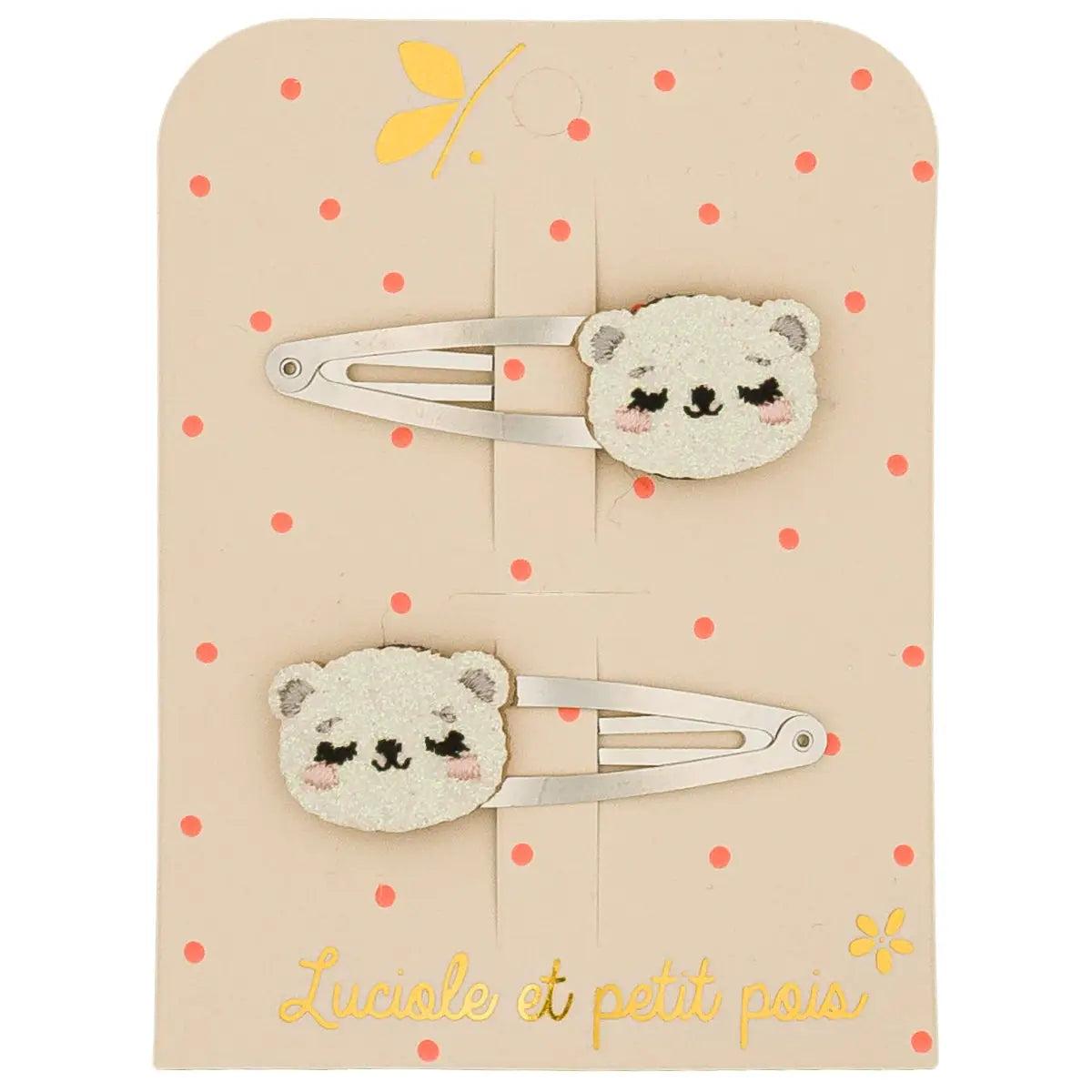 Barrettes Flocon l'ourson