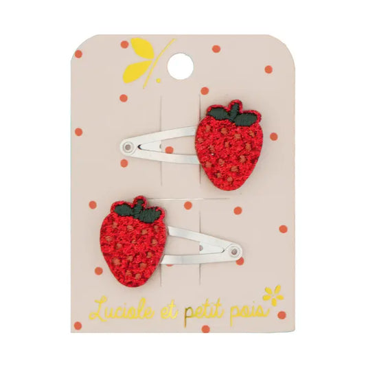 Barrettes mini fraises