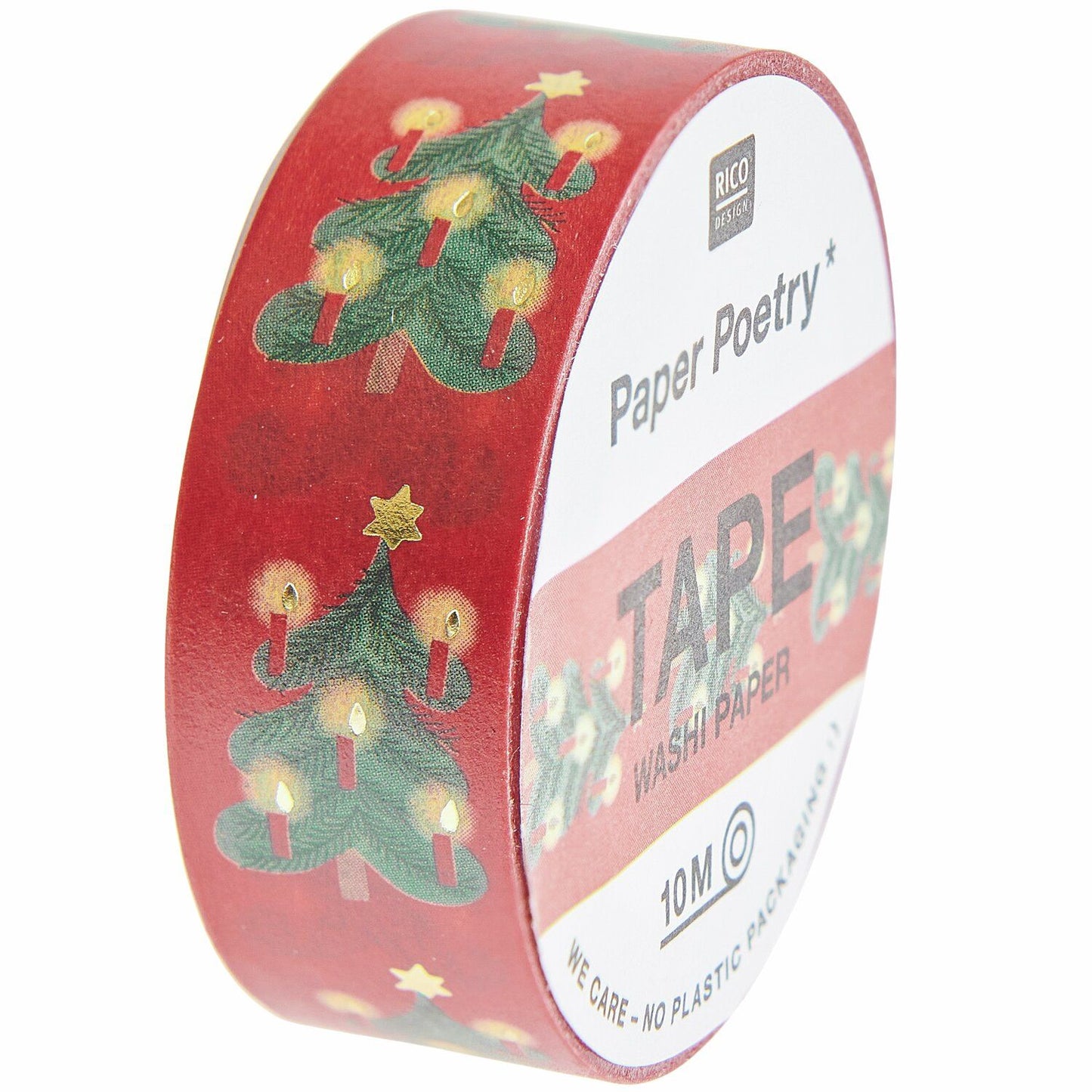 Masking tape sapins de Noël - Rouge