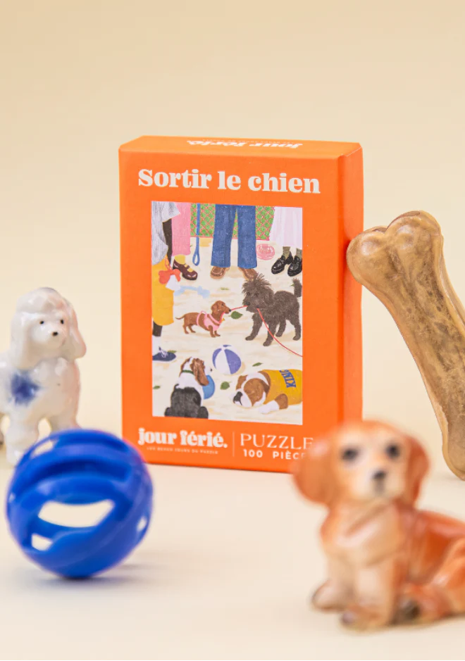 Mini puzzle Sortir le chien
