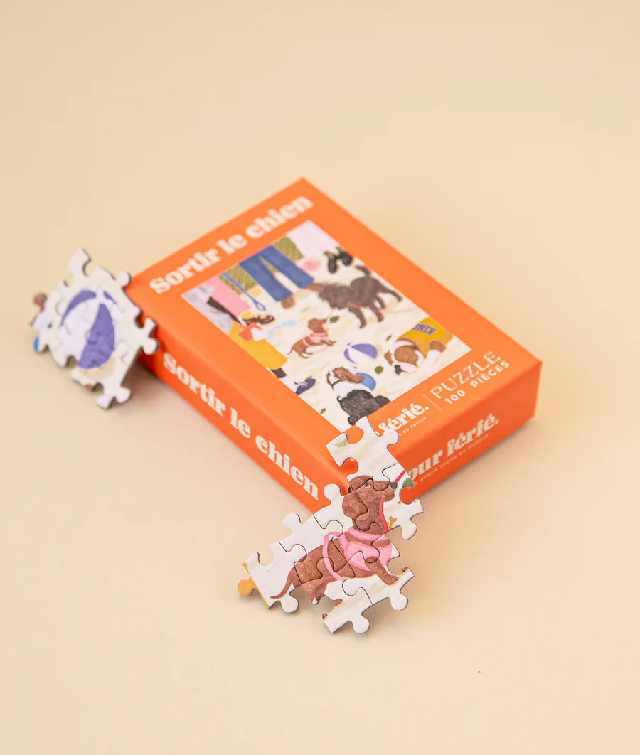 Mini puzzle Sortir le chien