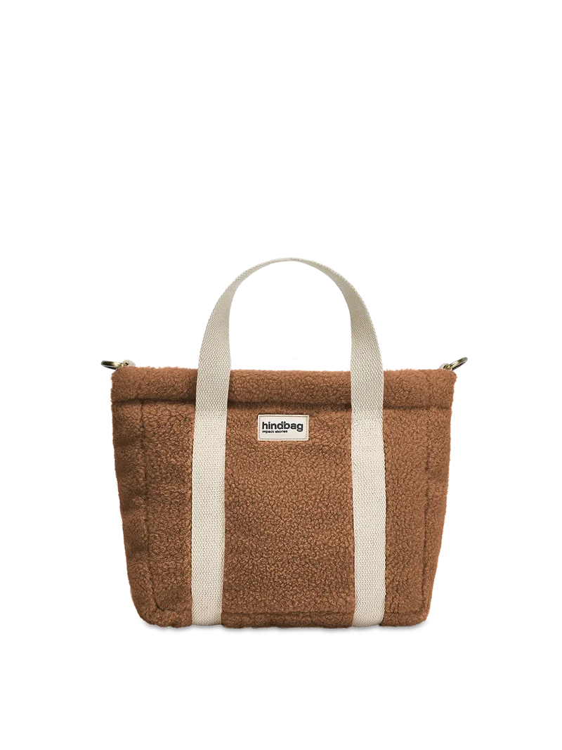 Mini cabas Louise - Teddy brun