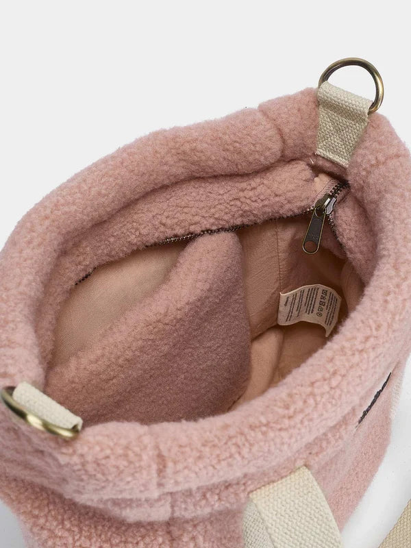 Mini cabas Louise - Teddy rose poudré