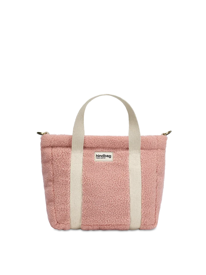 Mini cabas Louise - Teddy rose poudré