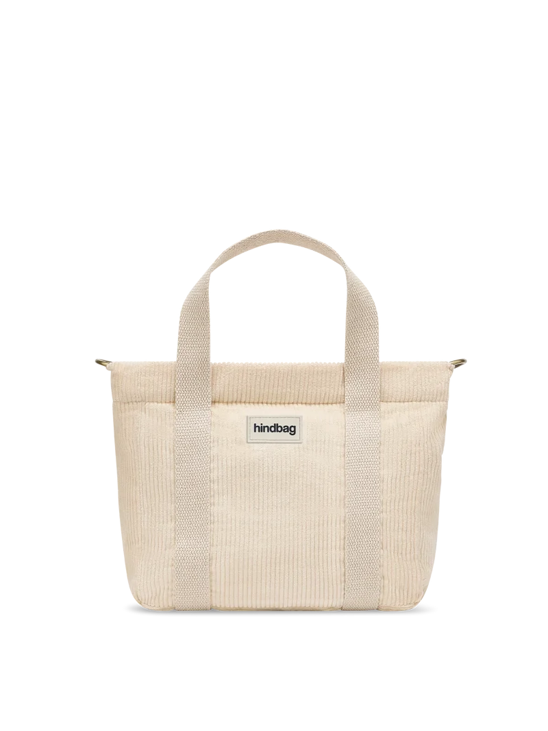 Mini cabas Louise - Velours crème