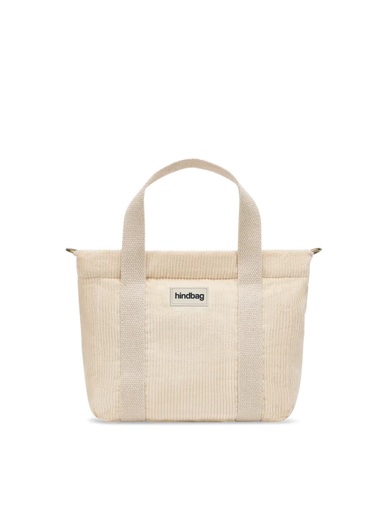 Mini cabas Louise - Velours crème