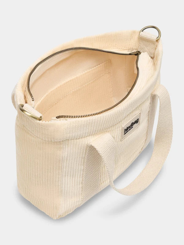 Mini cabas Louise - Velours crème