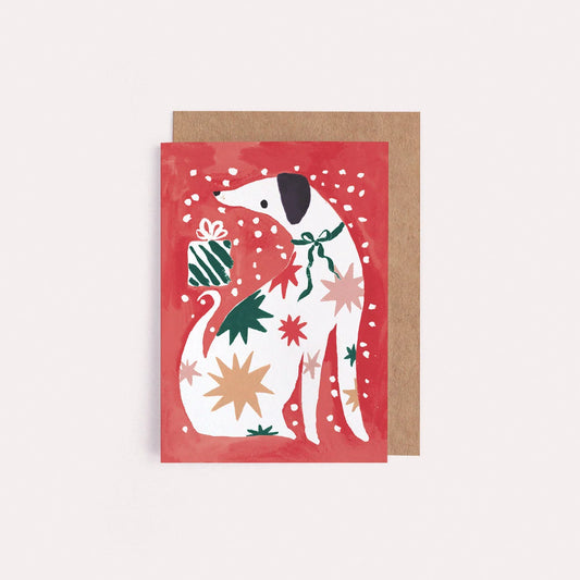 Mini carte - Dog christmas