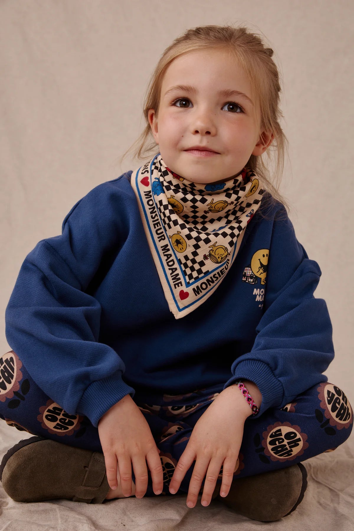 Small foulard Manika - Récrée macadamia