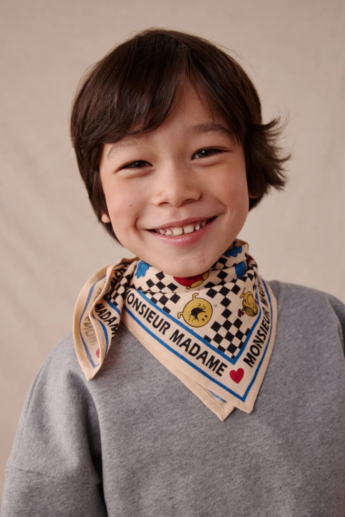 Small foulard Manika - Récrée macadamia