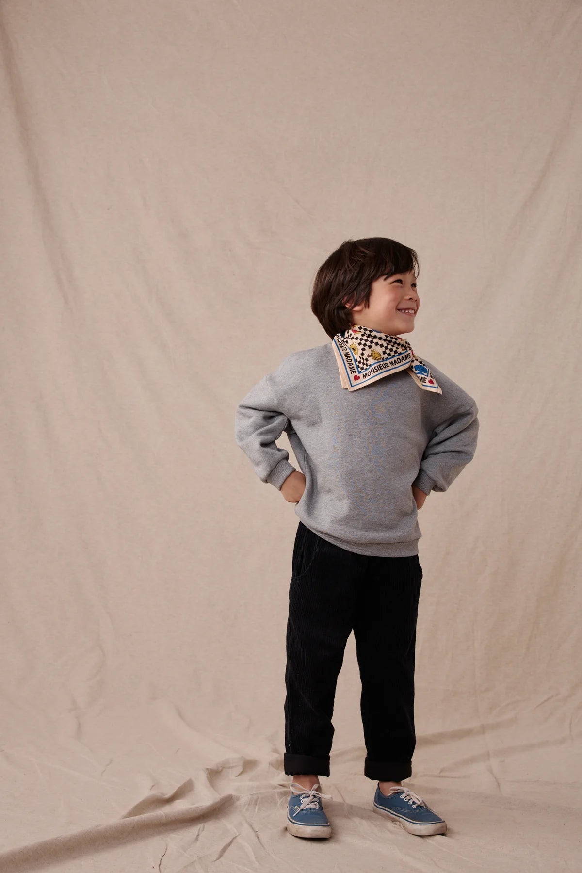 Small foulard Manika - Récrée macadamia