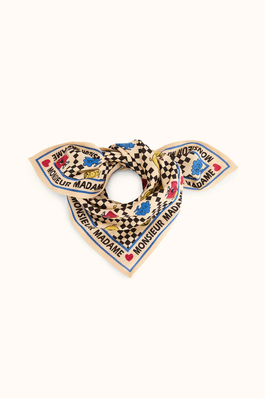 Small foulard Manika - Récrée macadamia