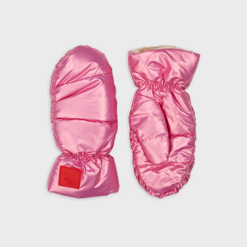 Moufles - Rose métallisé