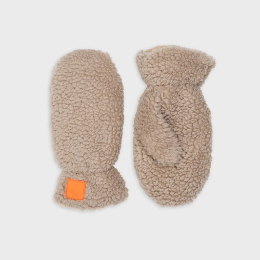 Moufles sherpa en polaire - Beige