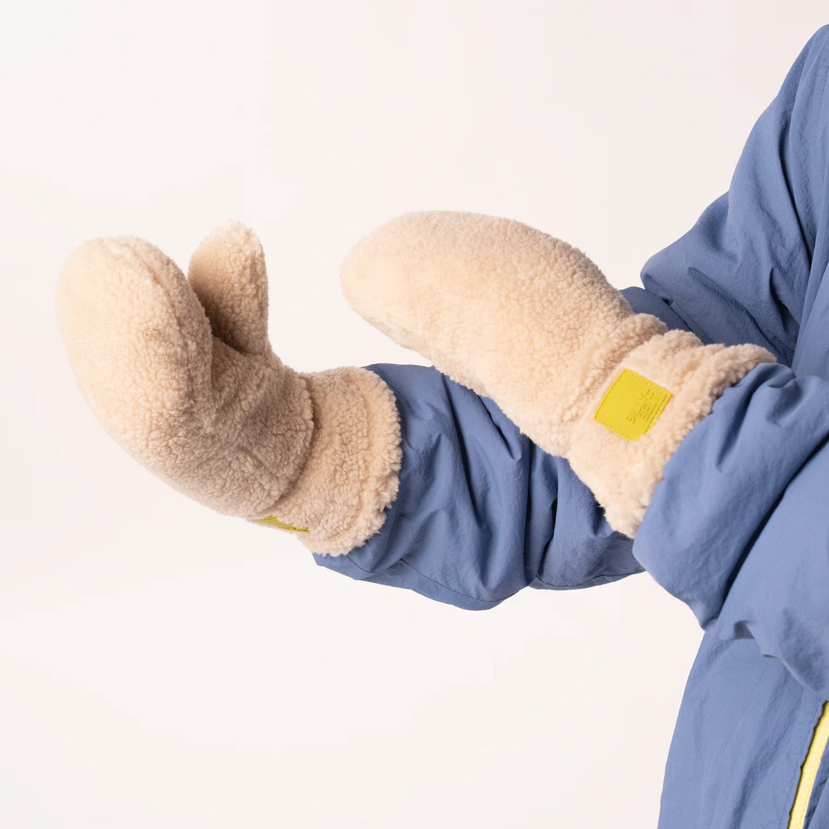 Moufles sherpa en polaire - Naturel