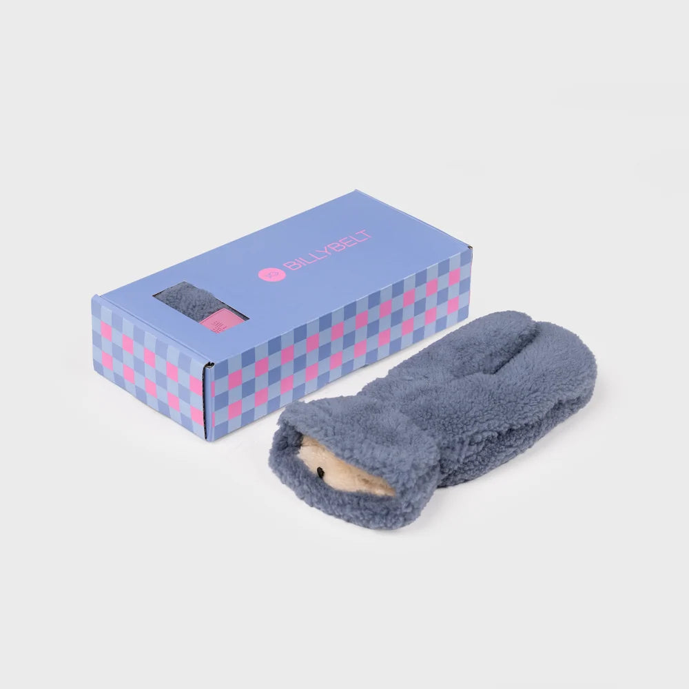 Moufles sherpa en polaire - Bleu
