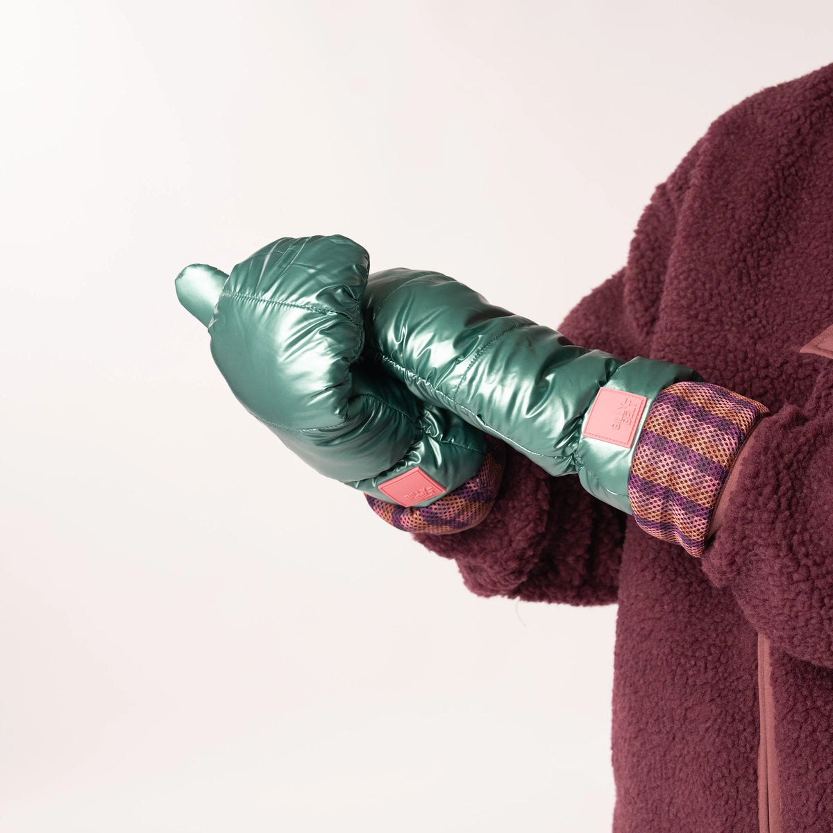 Moufles métalliques - Vert
