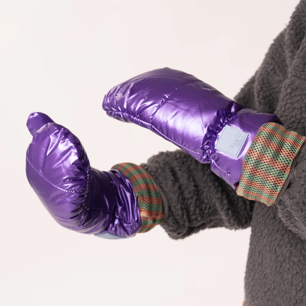 Moufles métalliques - Violet