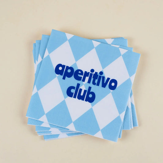 Pack de 20 serviettes en papier - Aperitivo club