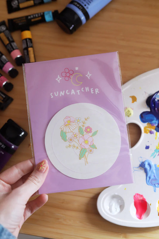 Sticker Suncatcher - Flower moon