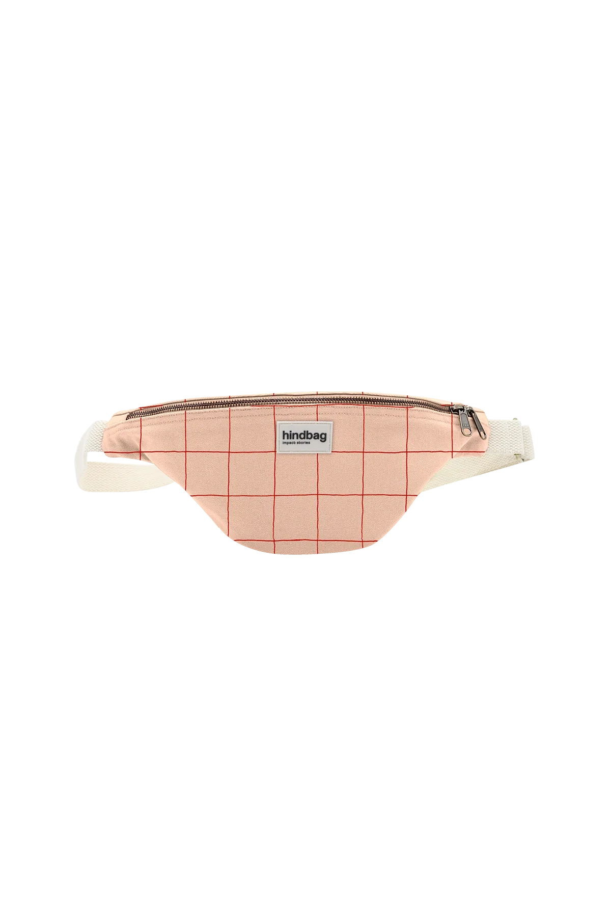 Sac banane Olivia - Carreaux rose/rouge — Hindbag , Lyon