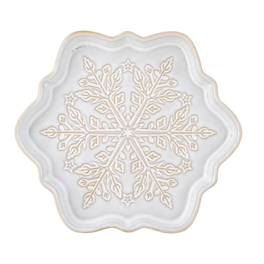 Petite assiette de service Winter - Blanc