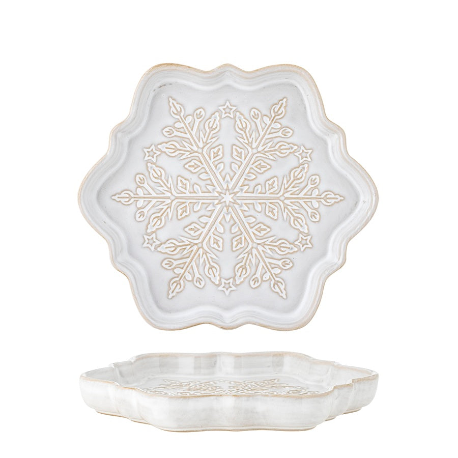 Petite assiette de service Winter - Blanc