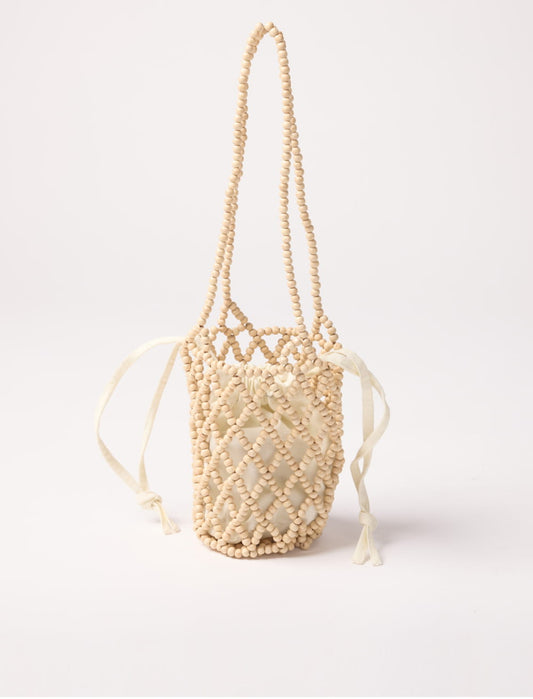 Sac Pepita en perles en bois