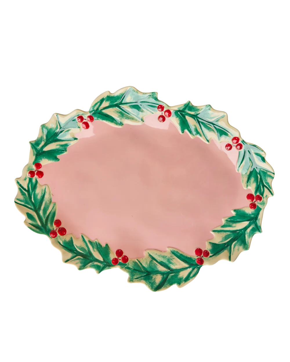 Plat de service pink - Houx