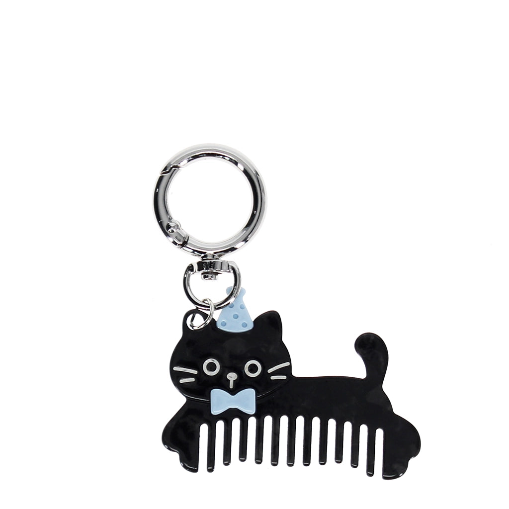 Porte-clés - Peigne chaton noir