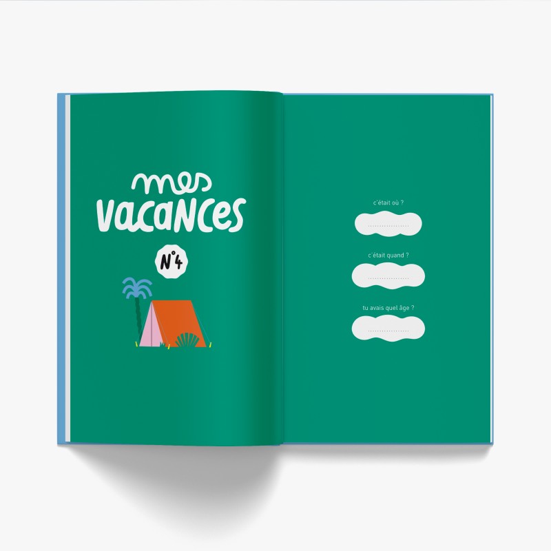 Cahier Pour ne rien oublier de tes vacances