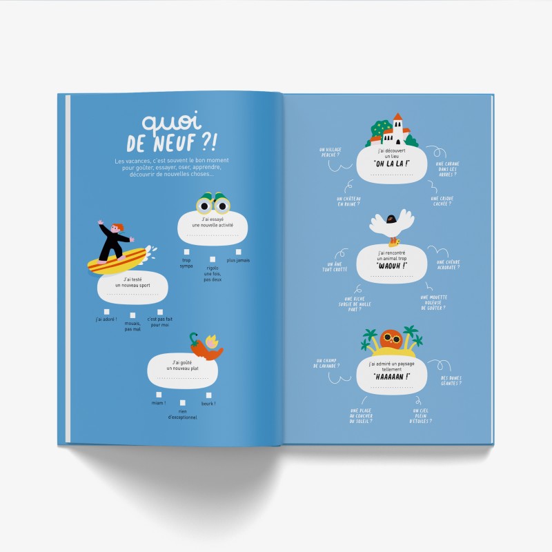 Cahier Pour ne rien oublier de tes vacances
