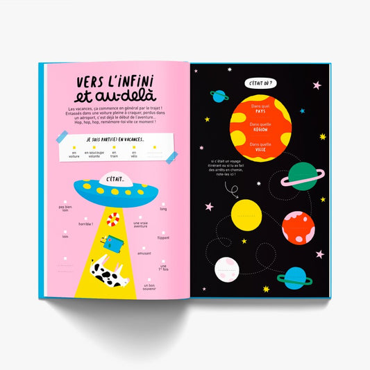 Cahier Pour ne rien oublier de tes vacances