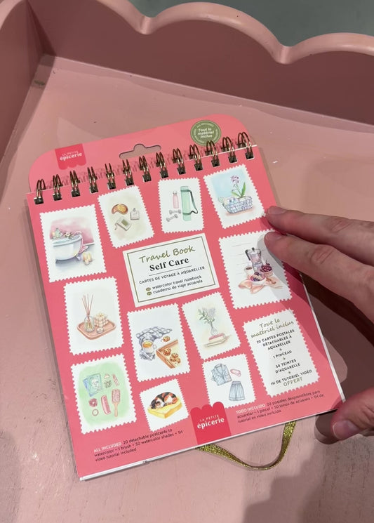 Carnet aquarelle travel book - Self-care