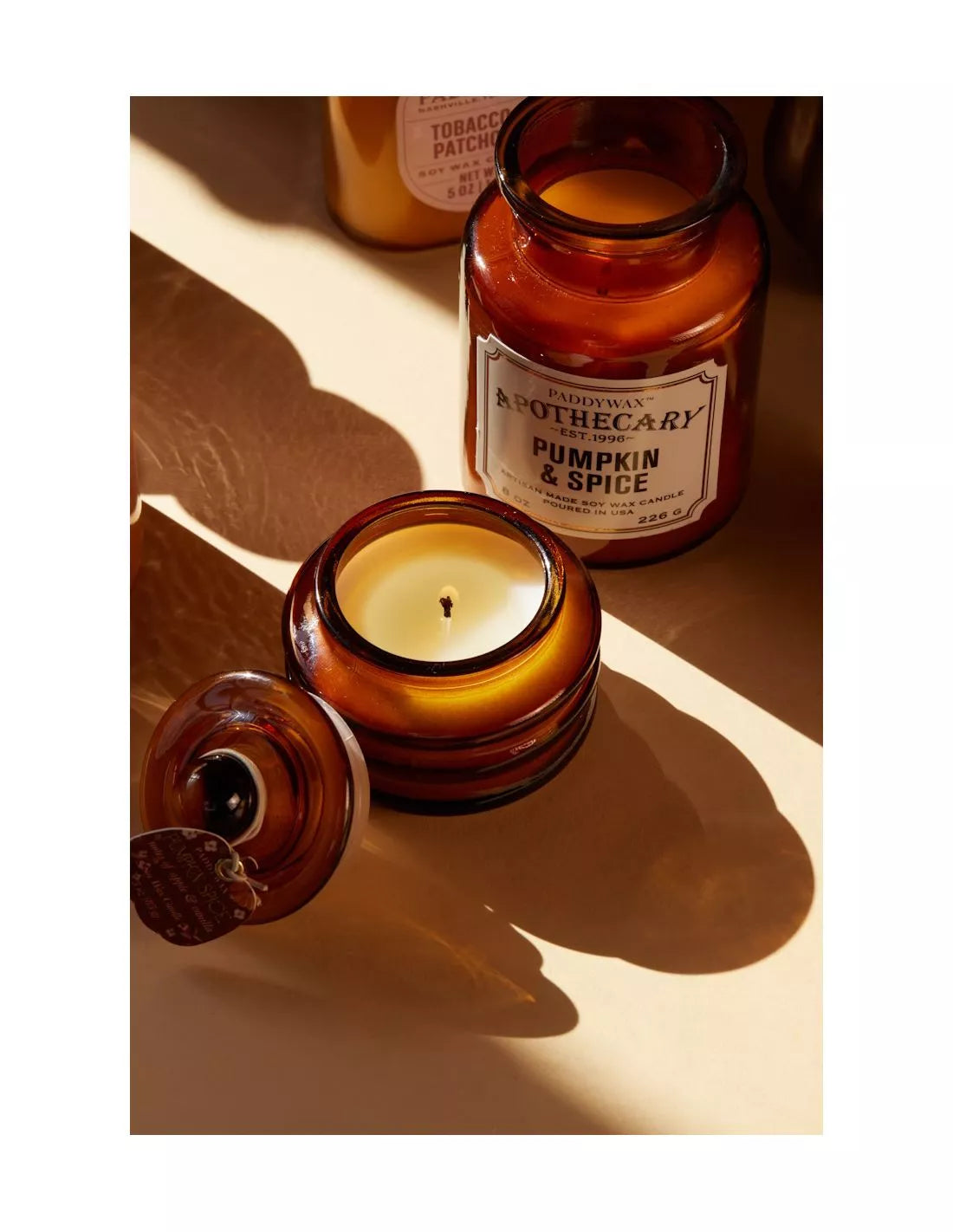 Bougie Verre ondulé 128g - Golden ember
