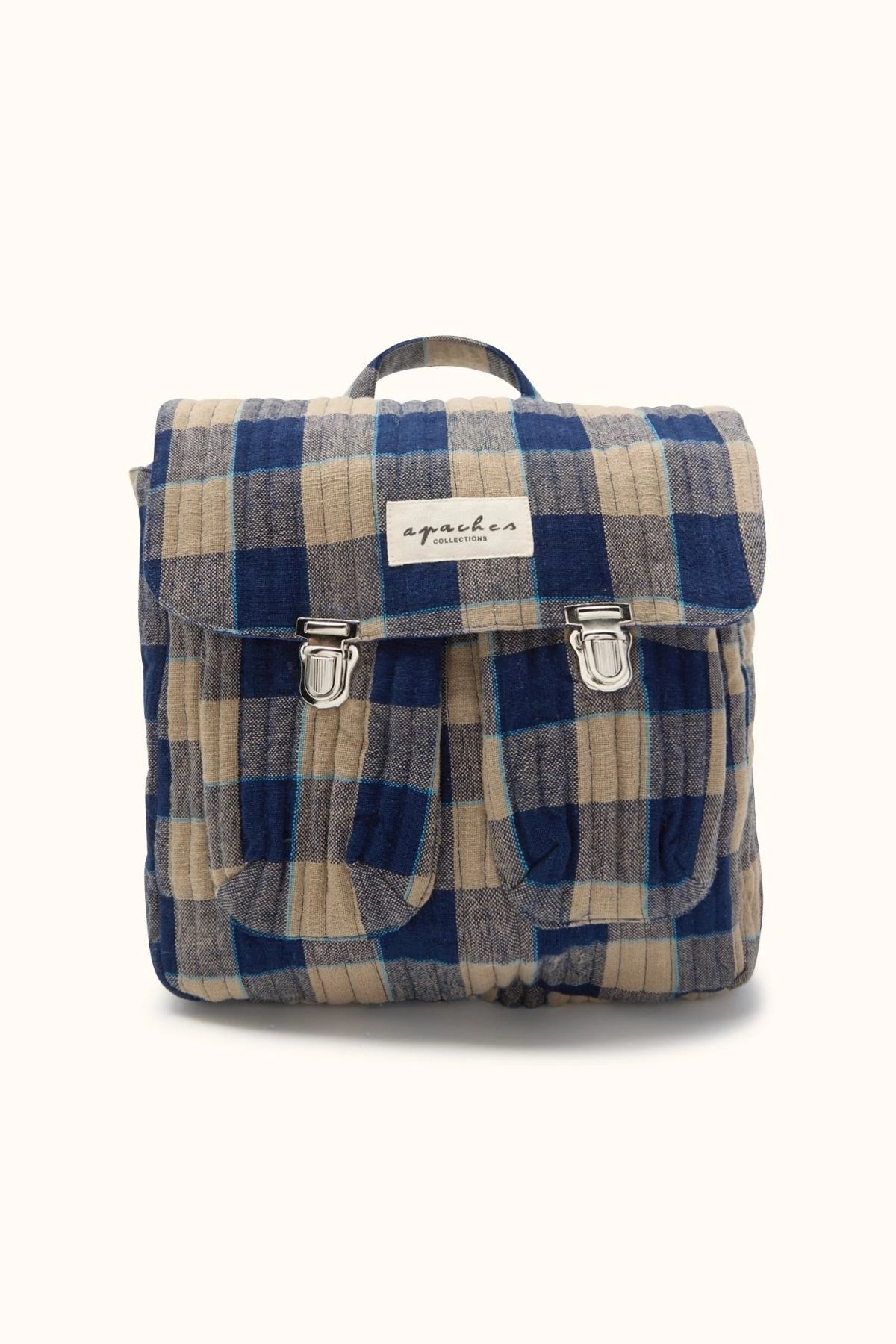 Sac à dos Suji - Khadi carreaux navy