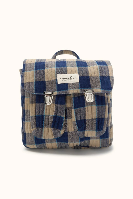 Sac à dos Suji - Khadi carreaux navy