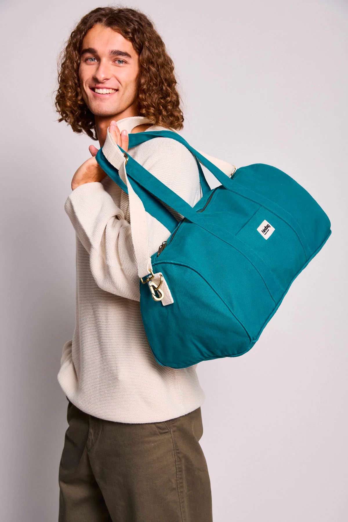 Sac week-end Gabriel - Bleu paon — Hindbag , Lyon