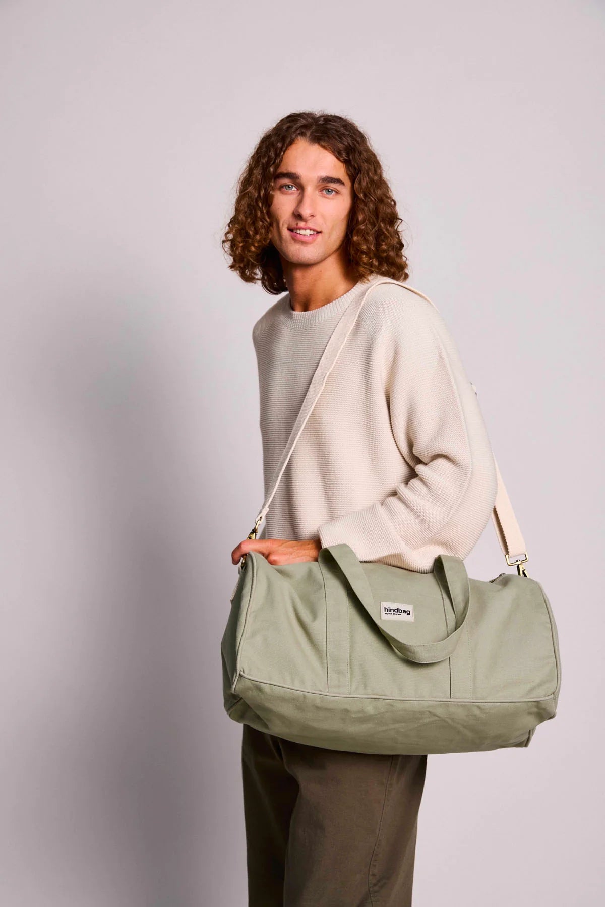 Sac week-end Gabriel - Vert argile — Hindbag , Lyon