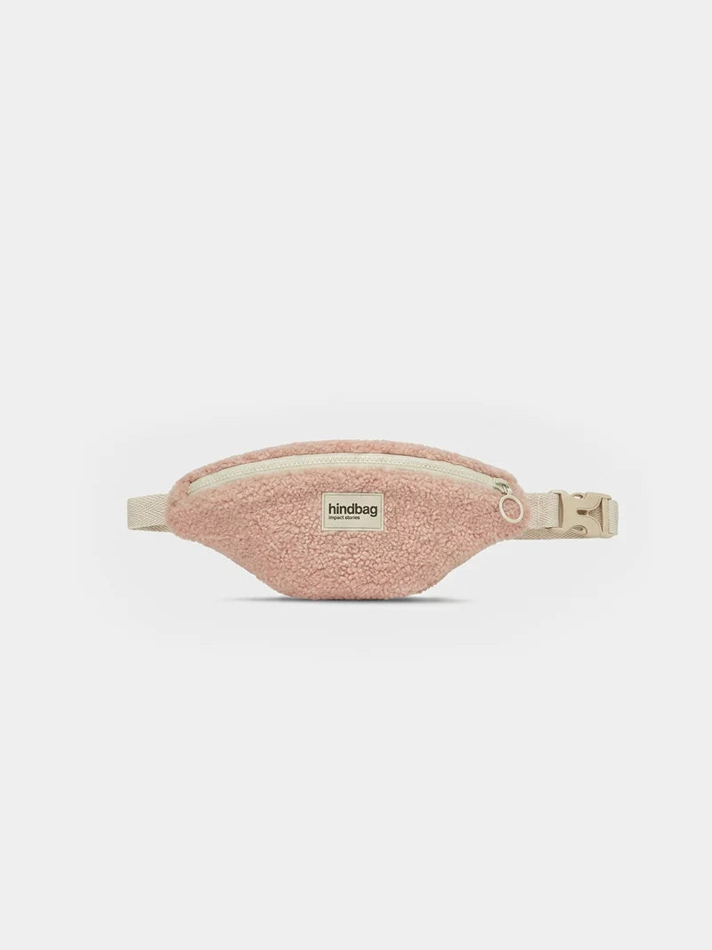 Sac banane enfant Augustin - Teddy rose poudré
