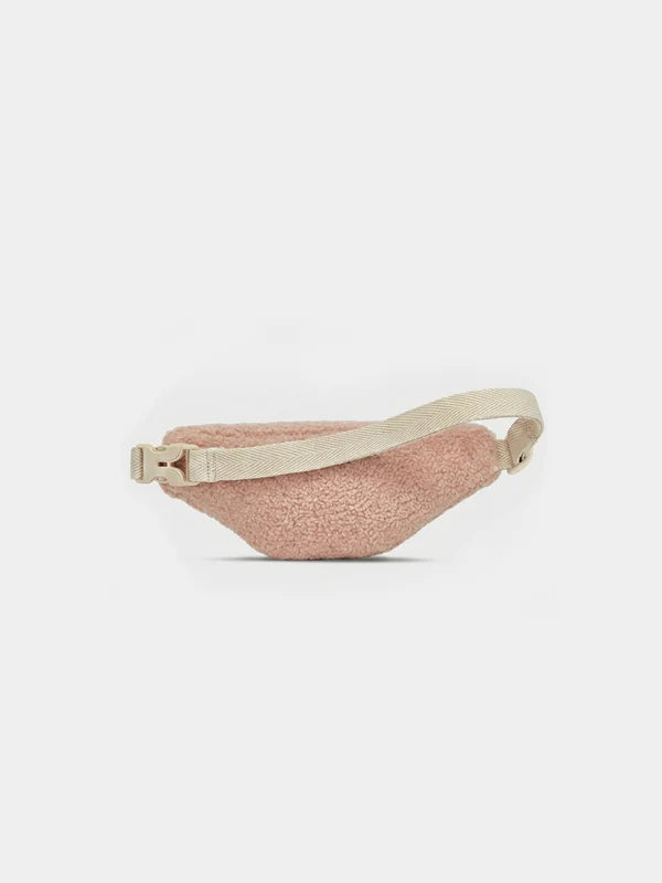 Sac banane enfant Augustin - Teddy rose poudré