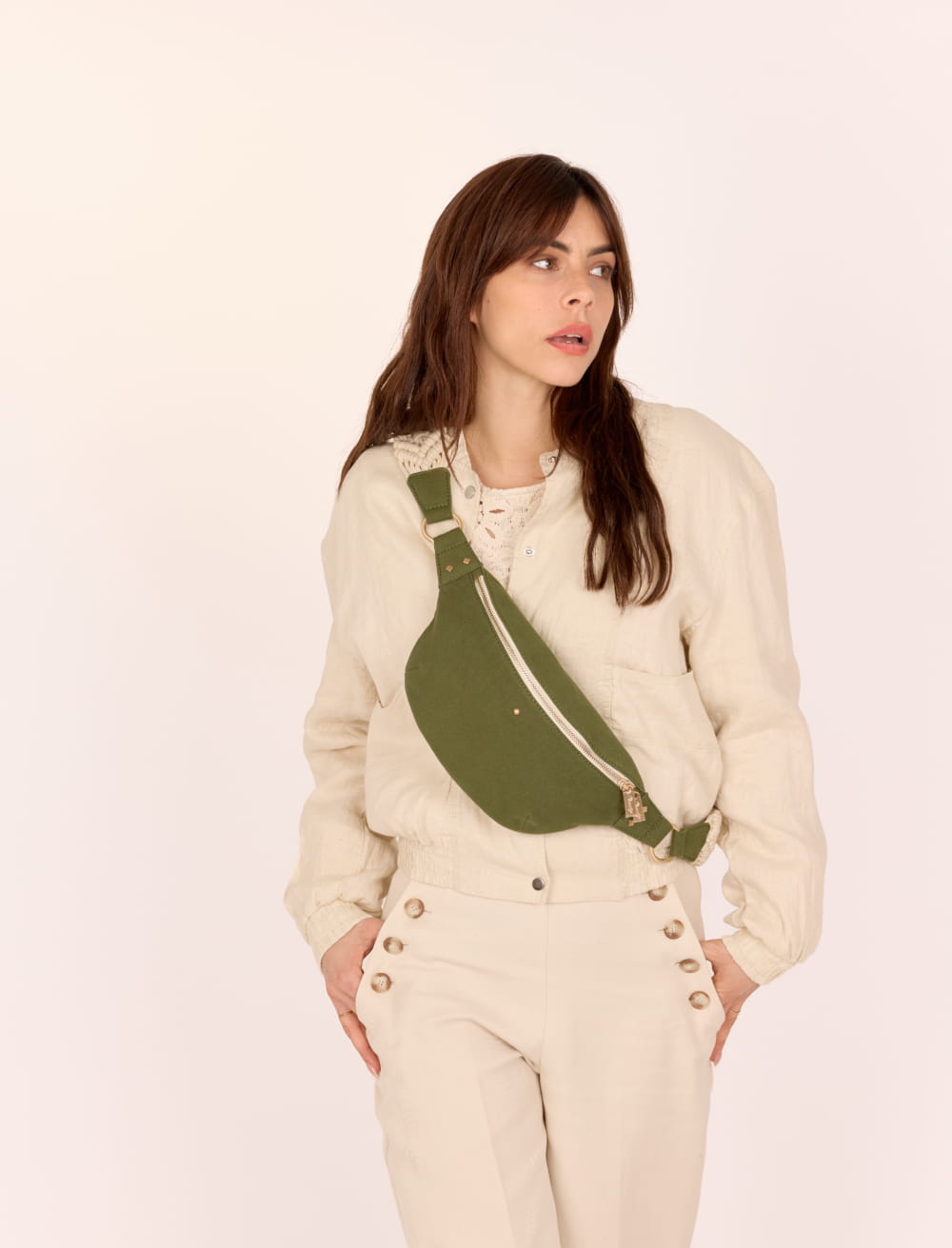 Sac banane Nicole - Olive