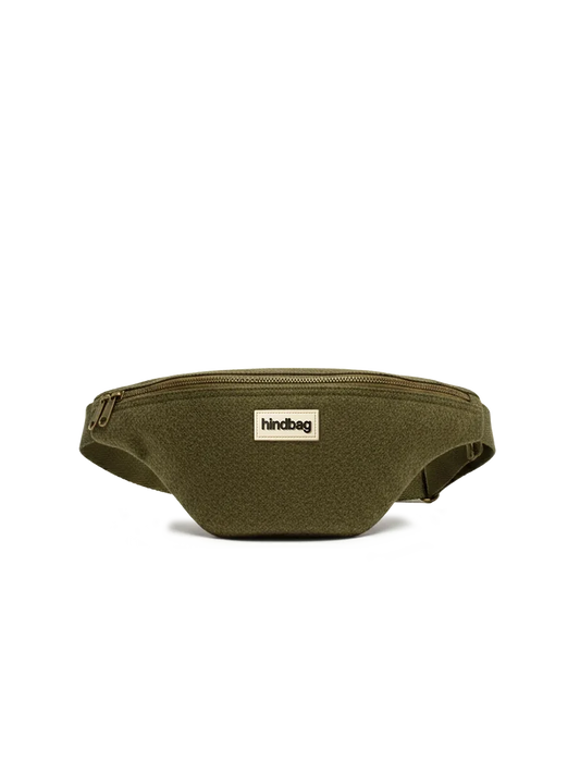 Sac banane Olivia - Effet lainé khaki